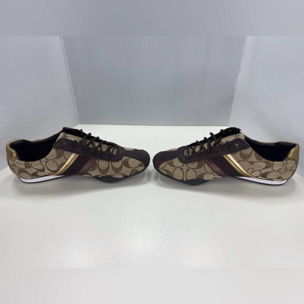 Coach Signature C Jayme Khaki Brown Sneakers, Size 9.5 Shoes - Picture 7 of 9